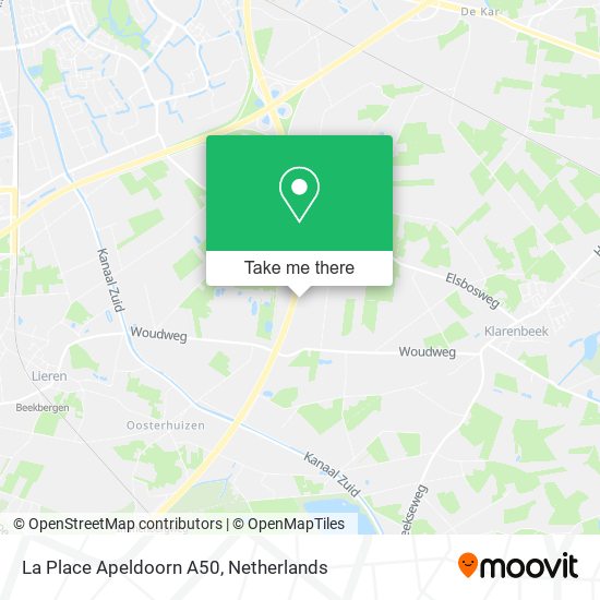 La Place Apeldoorn A50 map