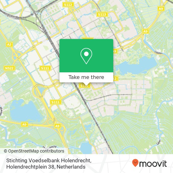 Stichting Voedselbank Holendrecht, Holendrechtplein 38 map