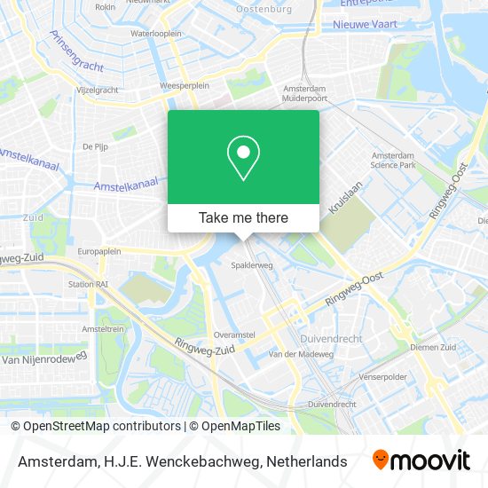 Amsterdam, H.J.E. Wenckebachweg map