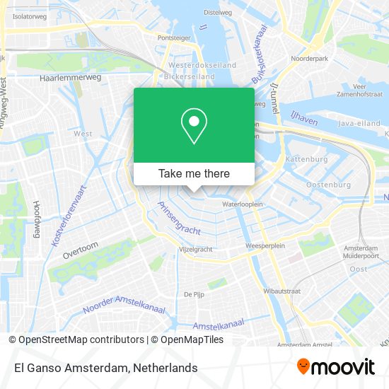 El Ganso Amsterdam map