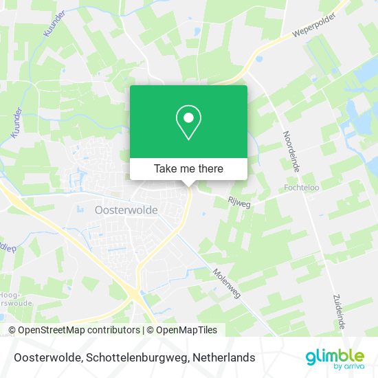 Oosterwolde, Schottelenburgweg Karte