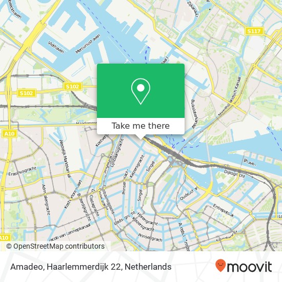 Amadeo, Haarlemmerdijk 22 Karte