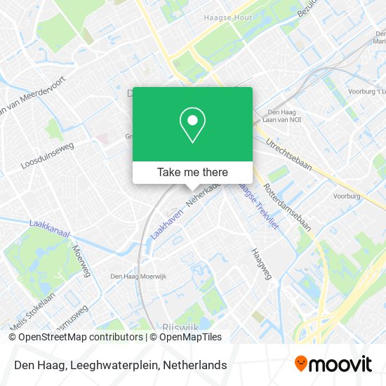 Den Haag, Leeghwaterplein Karte