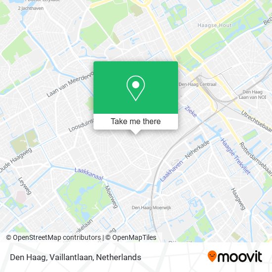 Den Haag, Vaillantlaan map