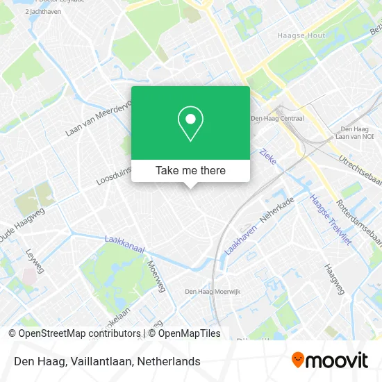 Den Haag, Vaillantlaan map