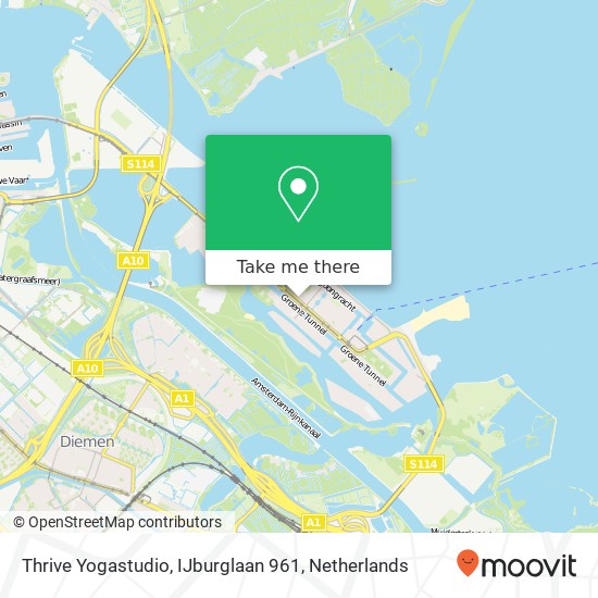 Thrive Yogastudio, IJburglaan 961 map