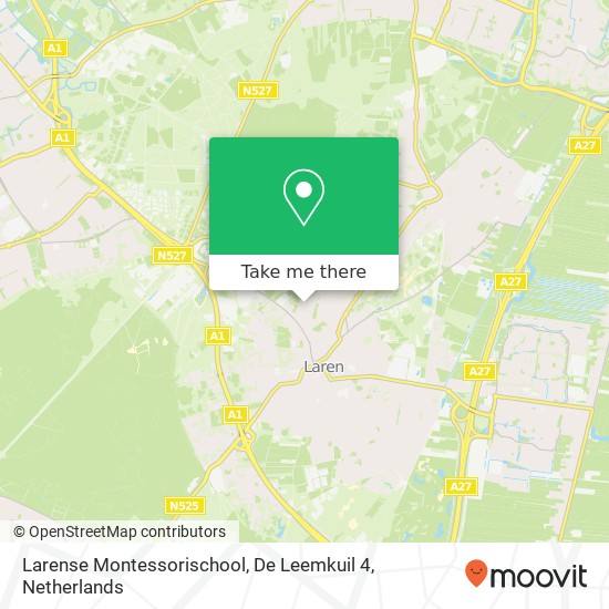 Larense Montessorischool, De Leemkuil 4 map