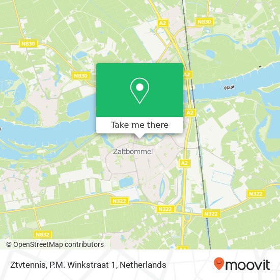 Ztvtennis, P.M. Winkstraat 1 map