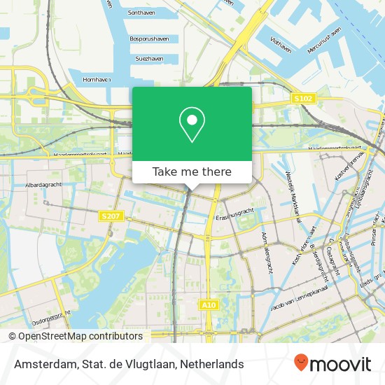 Amsterdam, Stat. de Vlugtlaan map