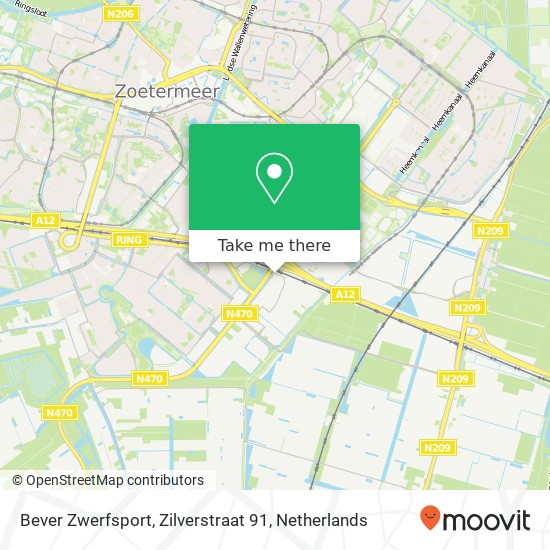 Bever Zwerfsport, Zilverstraat 91 map