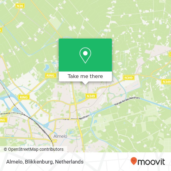 Almelo, Blikkenburg map