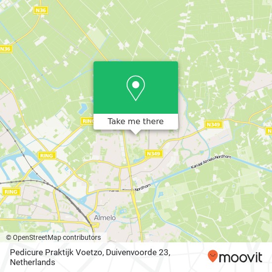 Pedicure Praktijk Voetzo, Duivenvoorde 23 Karte