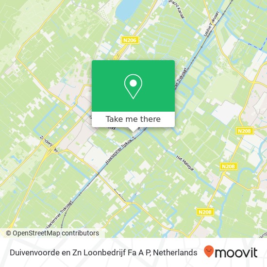 Duivenvoorde en Zn Loonbedrijf Fa A P map
