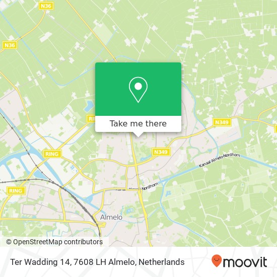 Ter Wadding 14, 7608 LH Almelo map