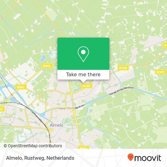 Almelo, Rustweg map