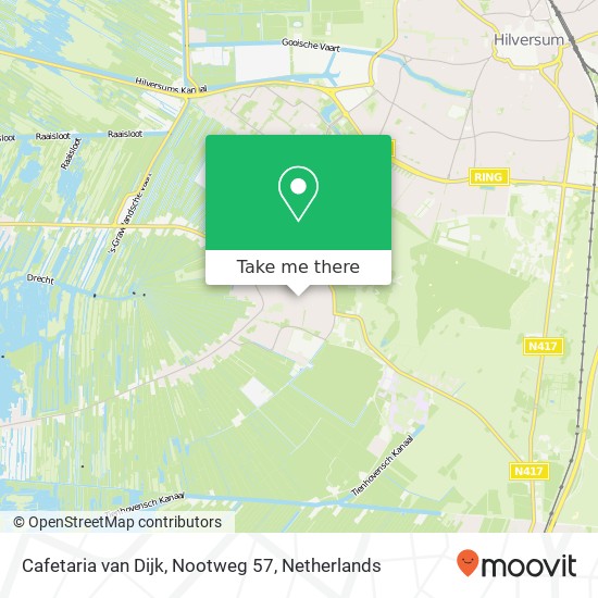 Cafetaria van Dijk, Nootweg 57 map