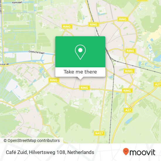Café Zuid, Hilvertsweg 108 Karte