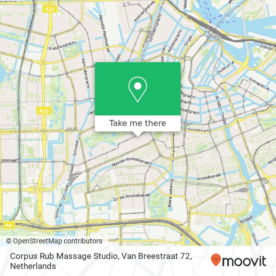 Corpus Rub Massage Studio, Van Breestraat 72 Karte