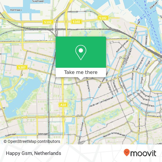 Happy Gsm, Jan Evertsenstraat 104 map