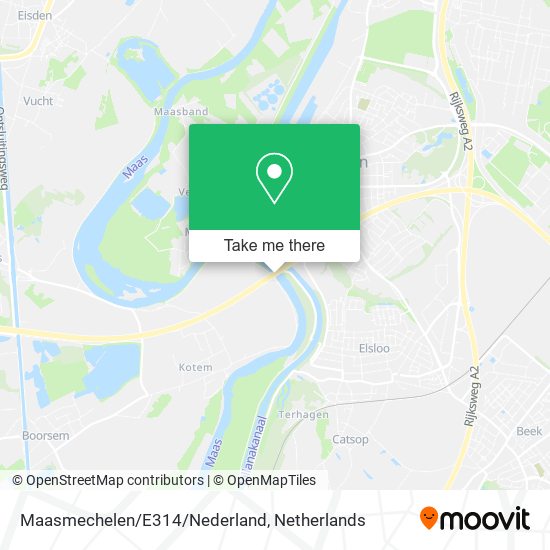 Maasmechelen/E314/Nederland map