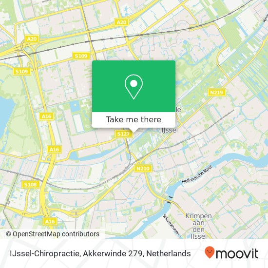 IJssel-Chiropractie, Akkerwinde 279 map