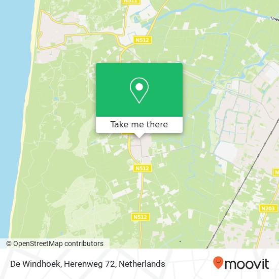 De Windhoek, Herenweg 72 map