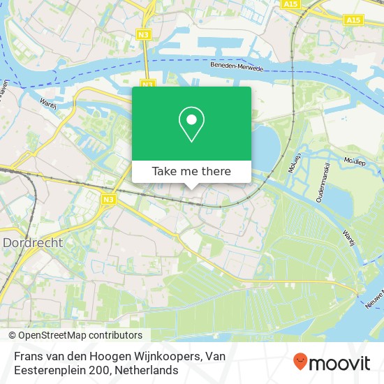Frans van den Hoogen Wijnkoopers, Van Eesterenplein 200 map