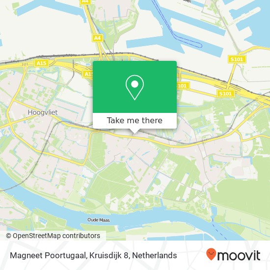 Magneet Poortugaal, Kruisdijk 8 map