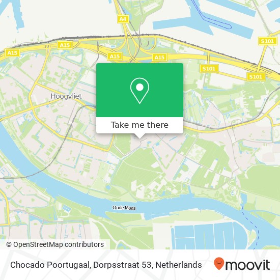 Chocado Poortugaal, Dorpsstraat 53 map