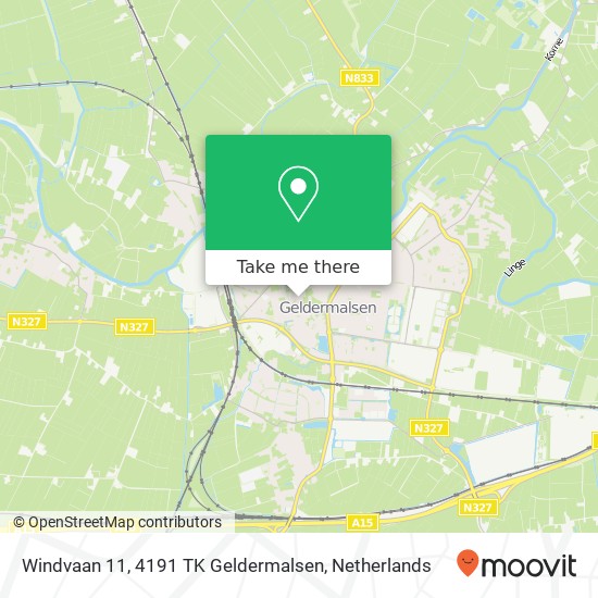 Windvaan 11, 4191 TK Geldermalsen map