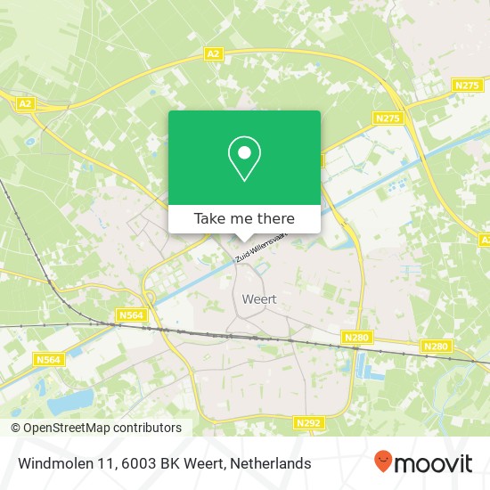 Windmolen 11, 6003 BK Weert Karte