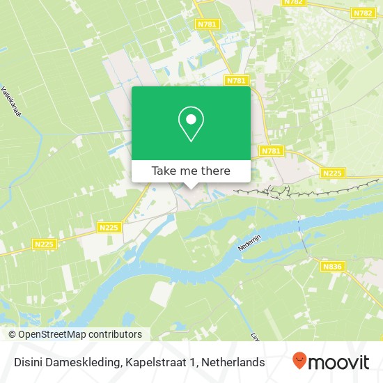 Disini Dameskleding, Kapelstraat 1 map