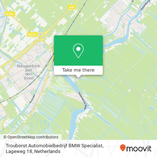 Trouborst Automobielbedrijf BMW Specialist, Lageweg 18 map