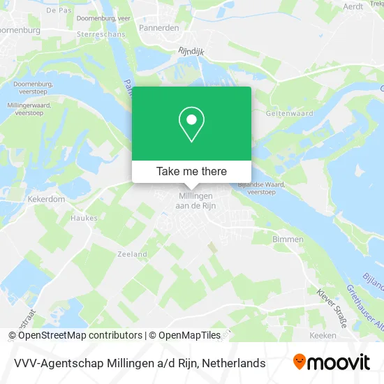 VVV-Agentschap Millingen a / d Rijn map