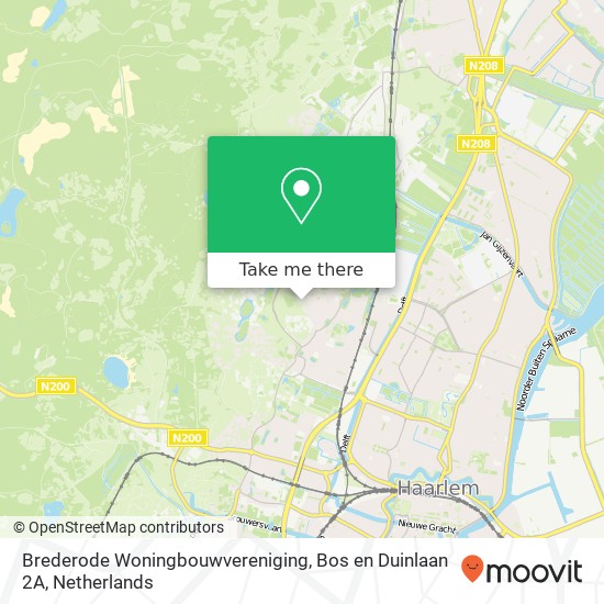 Brederode Woningbouwvereniging, Bos en Duinlaan 2A map