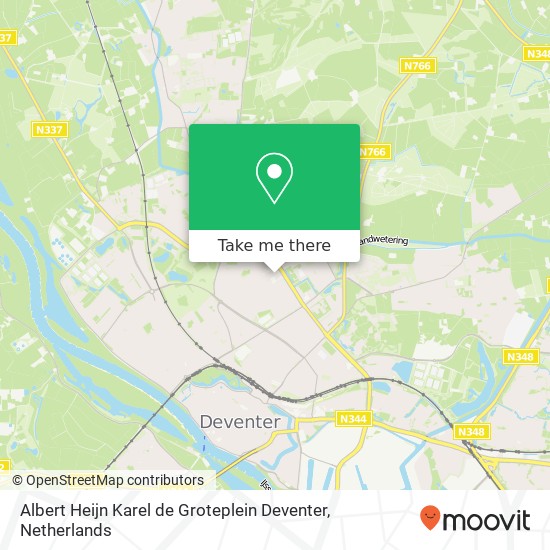 Albert Heijn Karel de Groteplein Deventer map