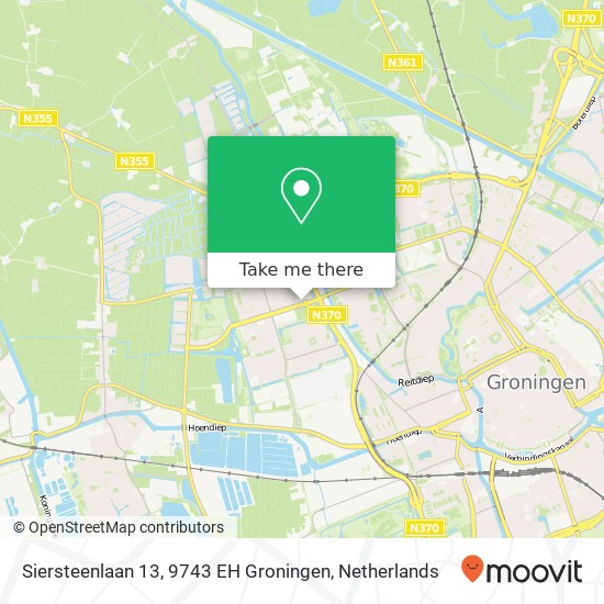 Siersteenlaan 13, 9743 EH Groningen map