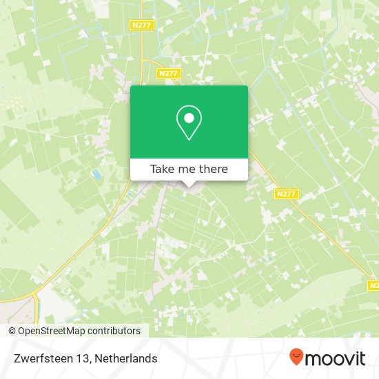 Zwerfsteen 13, 5411 BR Zeeland map