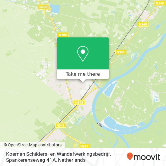 Koeman Schilders- en Wandafwerkingsbedrijf, Spankerenseweg 41A map