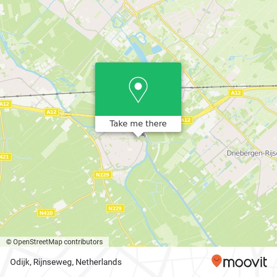 Odijk, Rijnseweg map