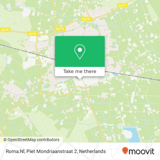 Roma.Nl, Piet Mondriaanstraat 2 map