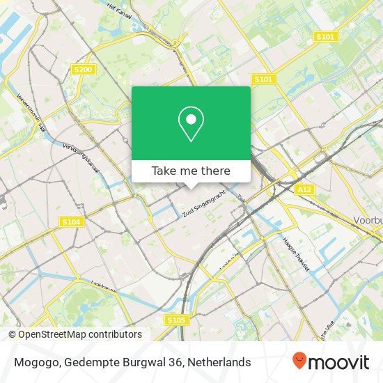 Mogogo, Gedempte Burgwal 36 map