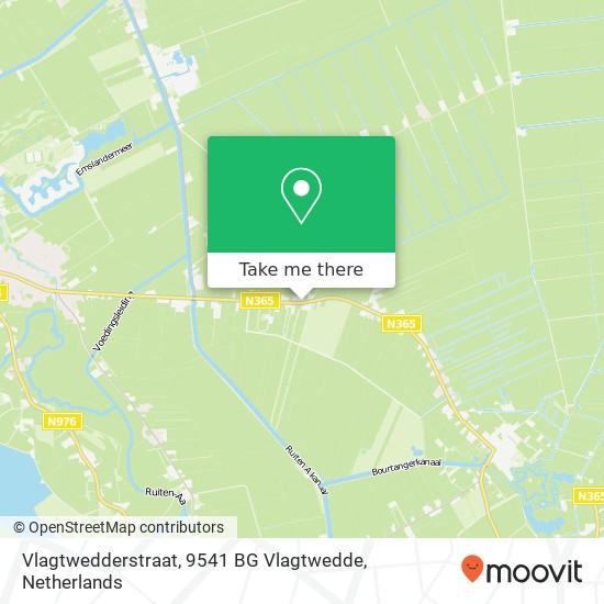 Vlagtwedderstraat, 9541 BG Vlagtwedde map