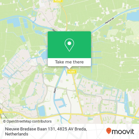 Nieuwe Bredase Baan 131, 4825 AV Breda map