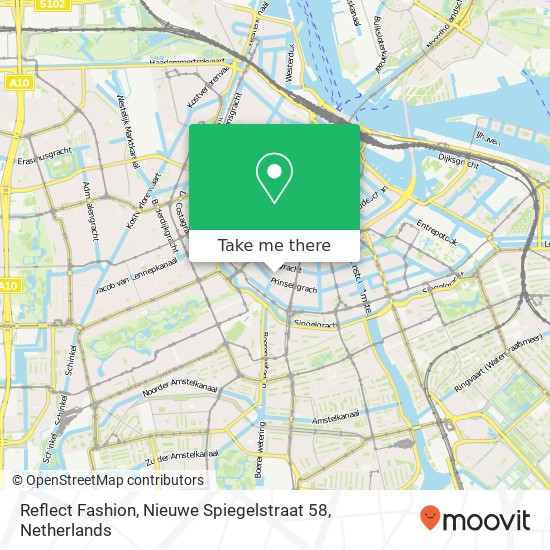 Reflect Fashion, Nieuwe Spiegelstraat 58 map