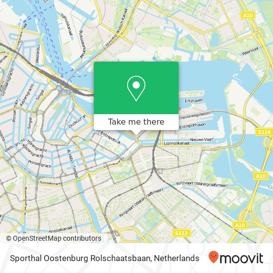 Sporthal Oostenburg Rolschaatsbaan, Oostenburgergracht 151 map