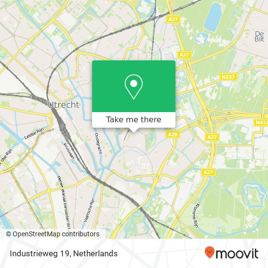 Industrieweg 19 map