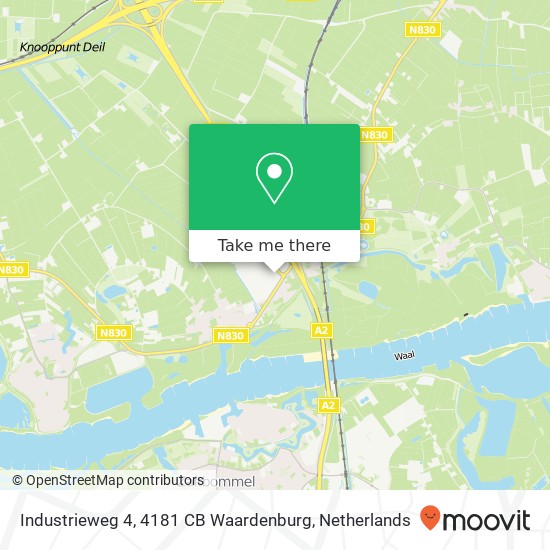 Industrieweg 4, 4181 CB Waardenburg map