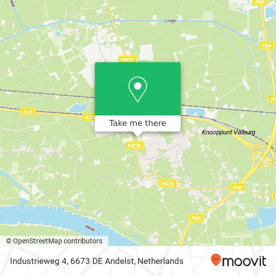 Industrieweg 4, 6673 DE Andelst Karte