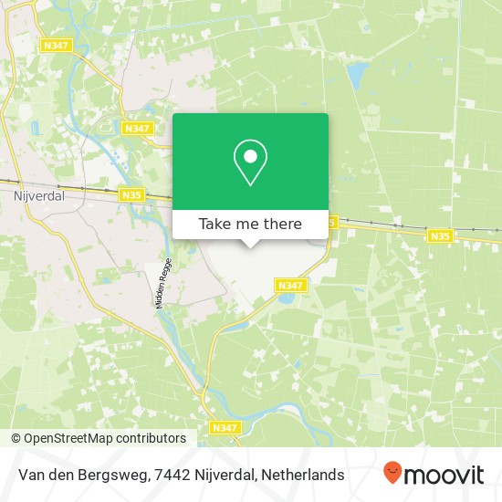 Van den Bergsweg, 7442 Nijverdal map